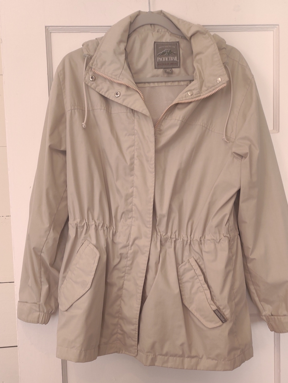 Pacific Trail Women's Hooded Utility Jacket in Light Beige